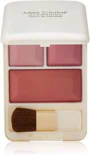 Miss Claire Glam Shine Trio Blusher 9930-B-09, Multicolor
