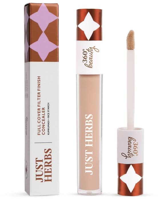 Just Herbs Full Cover Filter Finish Concealer with Kumkumadi & Rice Starch - 06 Beige