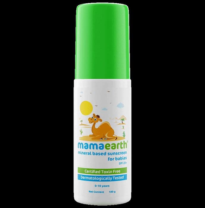 Mamaearth Mineral Based Baby Sunscreen For Protects from UV Rays & Deeply Nourishing & Soothing