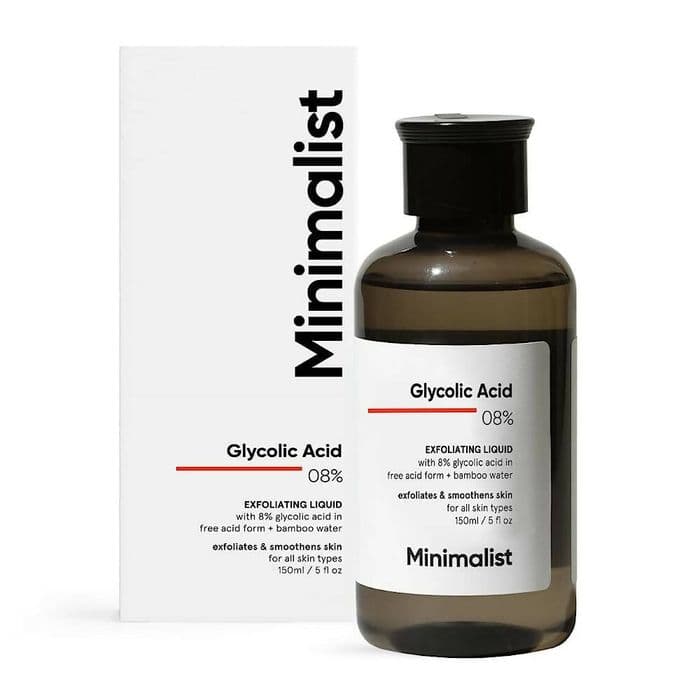 Minimalist 8% Glycolic Acid Toner For Glowing Skin