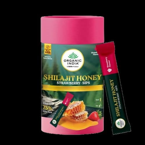 Organic India Sj Honey Sips - Strawberry