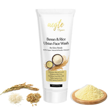 Aegte Besan & Rice Ubtan Face Wash - 100 GM