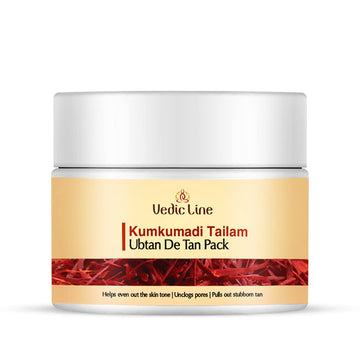 Vedic Line Kumkumadi Tailam Ubtan De Tan Pack - 100 ML