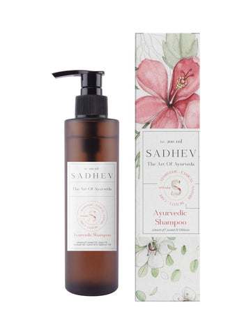 Sadhev Hibiscus Organic Natural Hair Shampoo - 200 ML