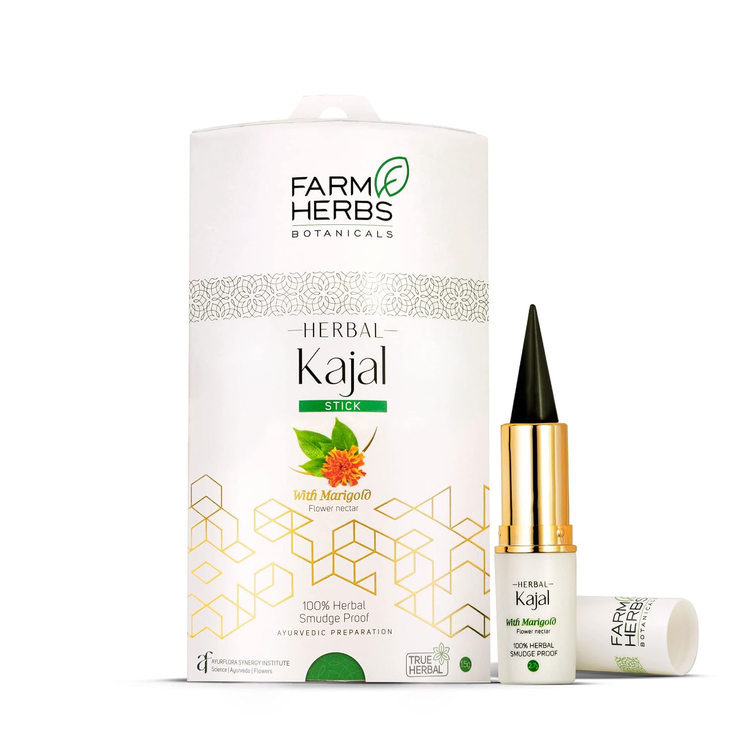 Farmherbs Herbal Kajal Stick For Adults - 2.7 GM