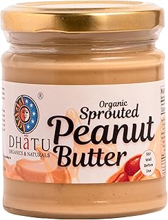 Dhatu Organics & Naturals Sprouted Peanut Butter - 175 GM