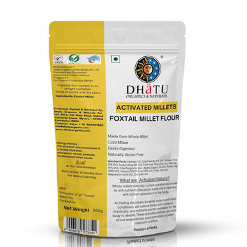 Dhatu Organics & Naturals Foxtail Millet Flour - 500 GM