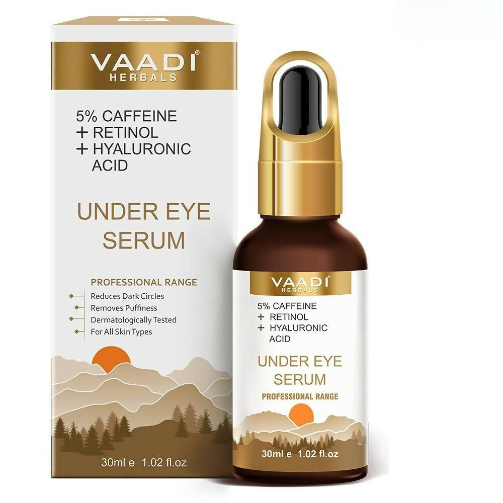 Vaadi Herbals Under Eye Serum With 5% Caffeine & Retinol & Hyaluronic Acid