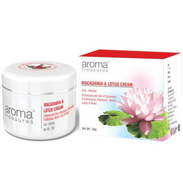 Aroma Treasures Macadamia & Lotus Cream - 50 GM