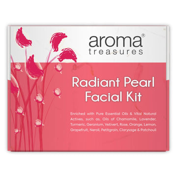 Aroma Treasures Radiant Pearl Facial Kit - 30 ML + 5 GM + 30 ML + 30 ML + 30 GM + 30 GM + 30 GM