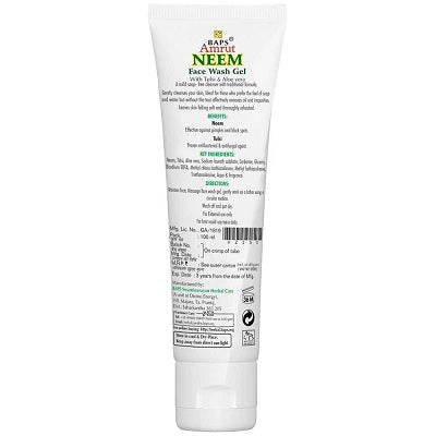 Baps Amrut Neem Face Wash Gel - 100 ML