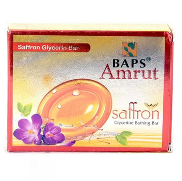Baps Amrut Saffron Glycerin Bathing Bar - 75 GM