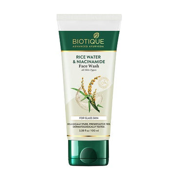 Biotique Advanced Ayurveda Rice Water & Niacinamide Gel Face Wash - 100 ML