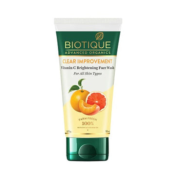 Biotique Advanced Organics Clear Improvement Vitamin C Brightening Face Wash - 150 ML