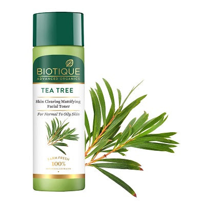 Biotique Advanced Organics Tea Tree Skin Clearing Mattifying Facial Toner - 120 ML