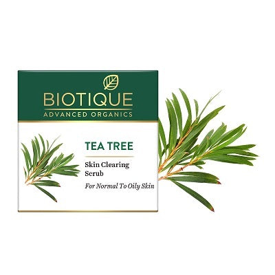 Biotique Advanced Organics Tea Tree Skin Clearing Scrub - 50 GM