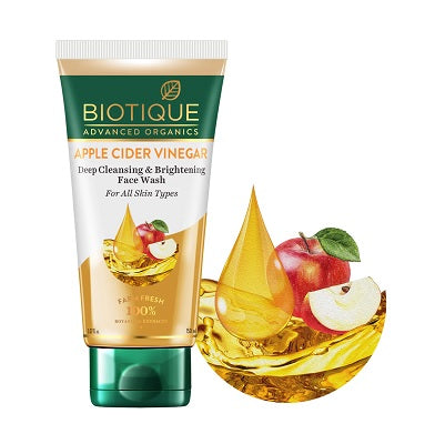 Biotique Apple Cider Vinegar Deep Cleansing & Brightening Face Wash - 150 ML
