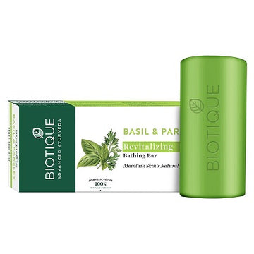 Biotique Bio Basil And Parsley Revitalizing Bathing Bar  - 150 GM