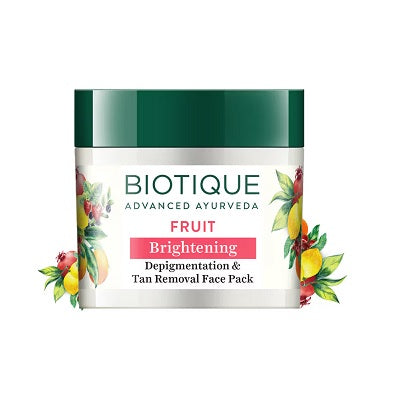 Biotique Bio Fruit Whitening & Depigmentation & Tan Removal Face Pack - 75 GM