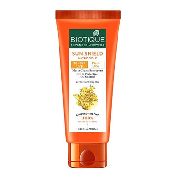 Biotique Bio Micro Gold Matte Cream Sunscreen SPF 30 - 100 ML
