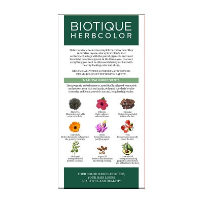 Biotique Herbcolor 3N Darkest Brown - 50 GM + 110 ML