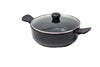 Butterfly Rock Die Cast Deep Kadai with Glass Lid - 240 MM - Daily Needs Products
