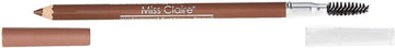 Miss Claire Waterproof Eyebrow Pencil/Mascara Brush, Light Brown