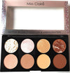 Miss Claire Ultra Glow Contour & Highlighter Makeup Palette 1, Multi
