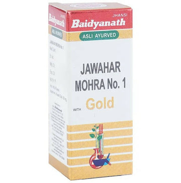 Baidyanath Jhansi Jawahar Mohra No. 1 with Gold Tablets - 10 Tabs