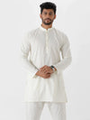Ramraj Mens Cream Colour Full Sleeve Medium Length Kurta - Daily Needs Products