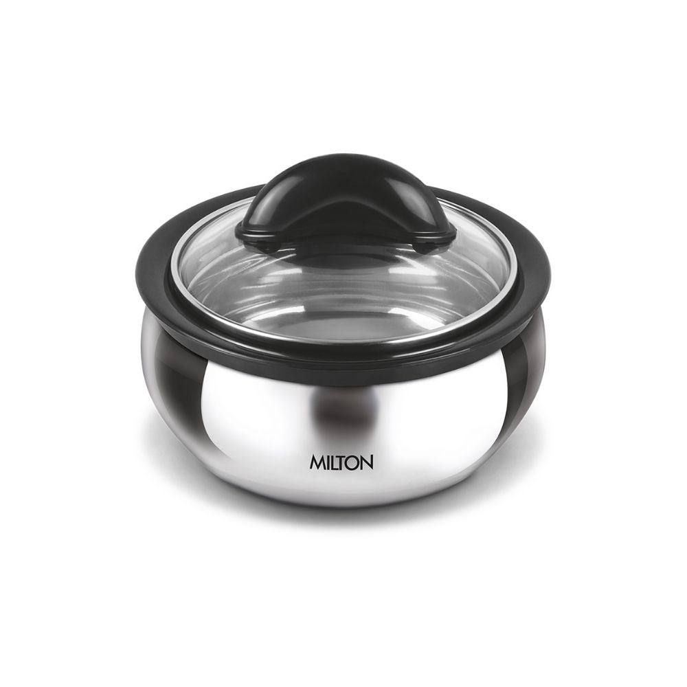 Milton Clarion Stainless Steel Casserole With Glass Lid