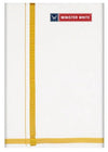 Minister White Double Layer White Cotton Dhoti With Gold Jari Border - Omkar - Daily Needs Products