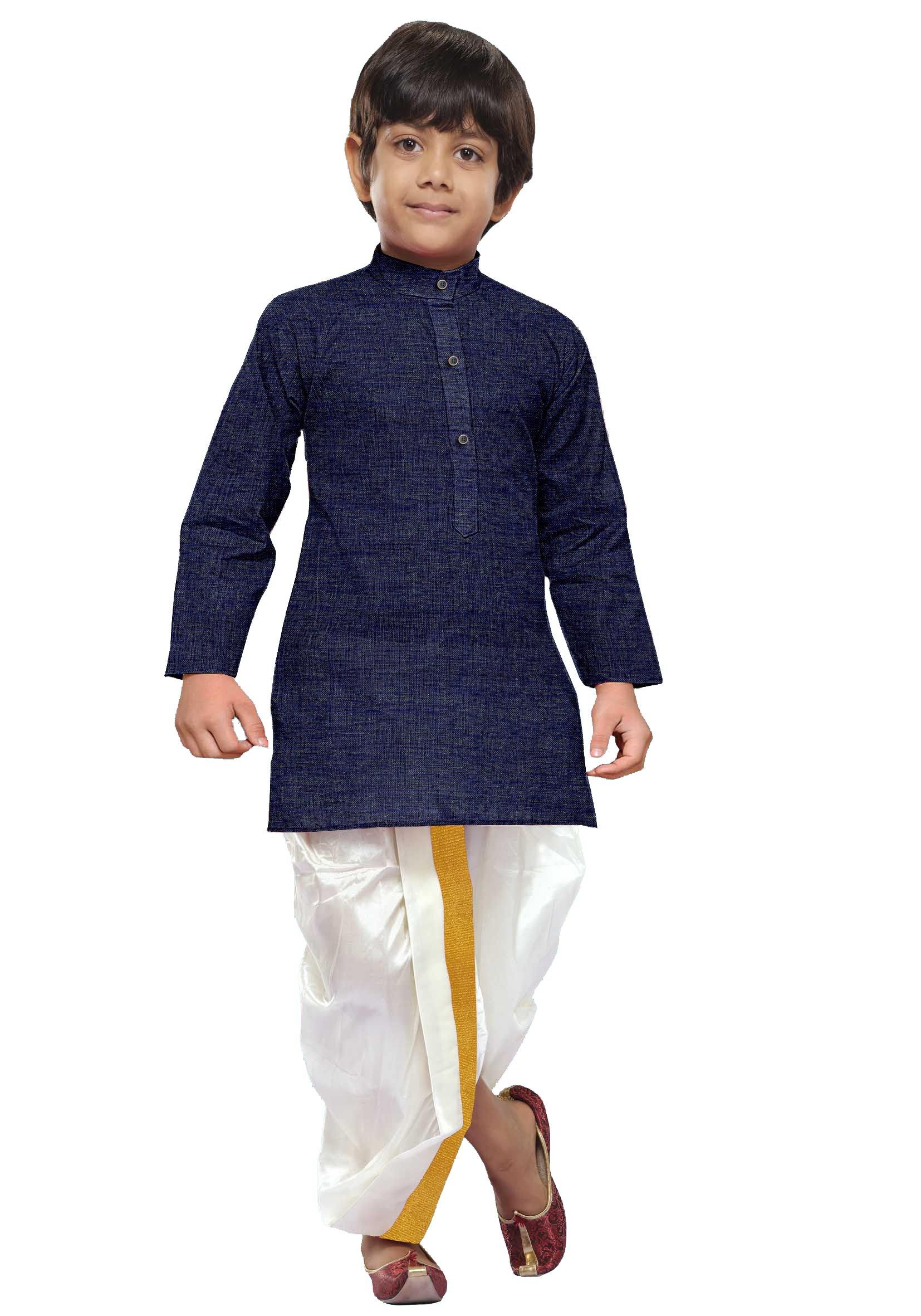 Uathayam Kids Kurta + Panchakacham 2in1 Set - Daily Needs Products