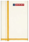Minister White Double Layer Cream Cotton Dhoti Pranavam With Gold Jari Border - Daily Needs Products