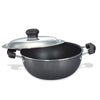 Prestige Omega Select Plus Nonstick Flat Base Kadai with Lid - Daily Needs Products