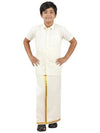 Ramraj Boys Double Layer Dhoti Cream - Daily Needs Products