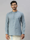 Ramraj Mens Full Sleeves Medium Length Pocket Kurta - Daily Needs Products