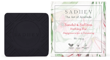 Sadhev Ayurvedic Sandal & Saffron Bathing Soap - 125 GM