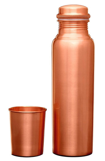Signoraware Copper Bottle With Glass - Daily Needs Products