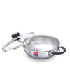 Prestige Tri-Ply Splendor Stainless Steel Kadai with Glass Lid - Daily Needs Products