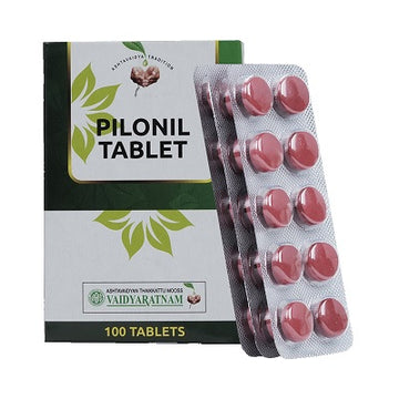 Vaidyaratnam Pilonil Tablets - 100 Nos