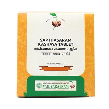 Vaidyaratnam Sapthasaram Kashaya Tablet - 100 Nos
