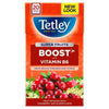Tetley Super Fruits Boost With Vitamin B6 Cranberry & Elderflower Tea Bags