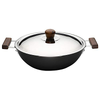 Wonderchef Hard Anodized Aluminium Wok With Lid - Daily Needs Products