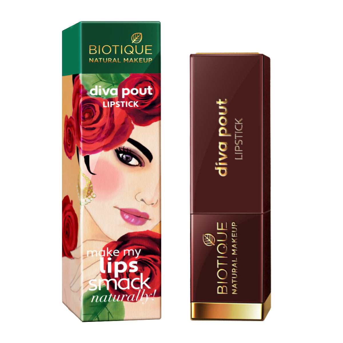 Biotique Diva Pout Lipstick - Dark Romance - 4 GM