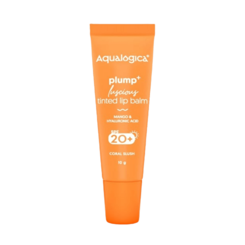Aqualogica Coral Slush Plump+ Luscious Tinted Lip Balm with Mango and Hyaluronic Acid