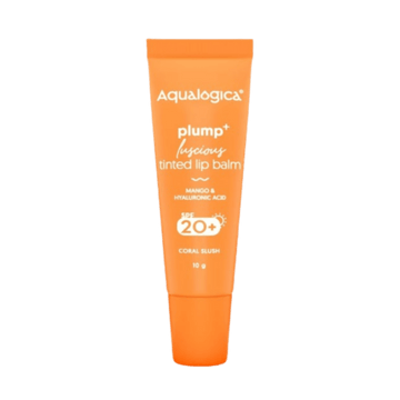 Aqualogica Coral Slush Plump+ Luscious Tinted Lip Balm with Mango and Hyaluronic Acid