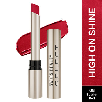 Swiss Beauty HD Matte Lipstick , High Coverage , Lightweight - 04 Hot Cherry