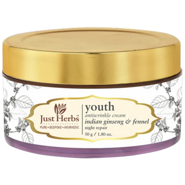 Just Herbs Youth Antiwrinkle Indian Ginseng & Fennel Night Repair Cream