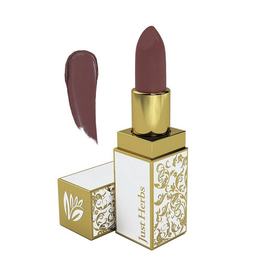 Just Herbs Herb Enriched Ayurvedic Lipstick (Jenita_10_Plum_Brown) (4.2 Gm)